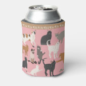 Rafraîchisseur Pour Canette Chat | Pink Crazy Cat Lady (Can Dos)