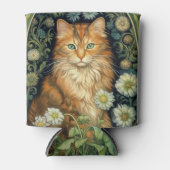 Rafraîchisseur Pour Canette Chat rouge dans le jardin Art nouveau (Devant)