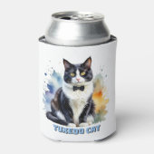 Rafraîchisseur Pour Canette Chat smoking élégant (Can devant)
