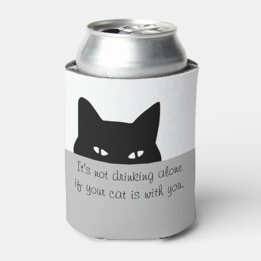 Rafraîchisseur Pour Canette Chat sournois ne buvant pas seul (Can devant)