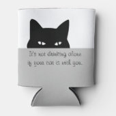 Rafraîchisseur Pour Canette Chat sournois ne buvant pas seul (Devant)