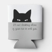 Rafraîchisseur Pour Canette Chat sournois ne buvant pas seul (Dos)