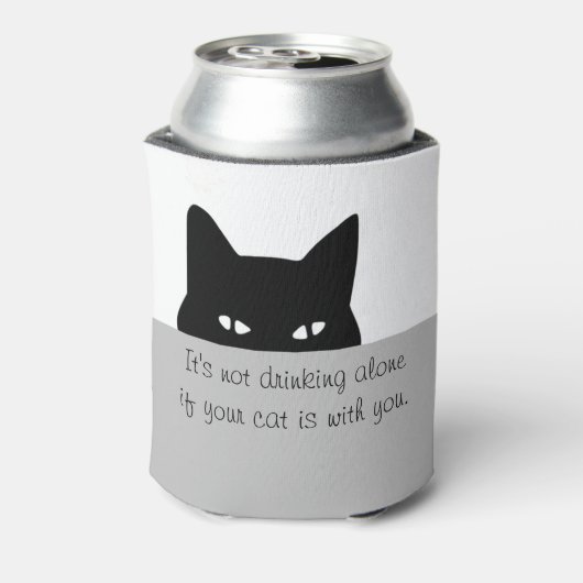 Rafraîchisseur Pour Canette Chat sournois ne buvant pas seul (Can Dos)