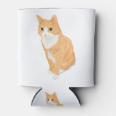 Rafraîchisseur Pour Canette Chat Tabby Orange (Devant)