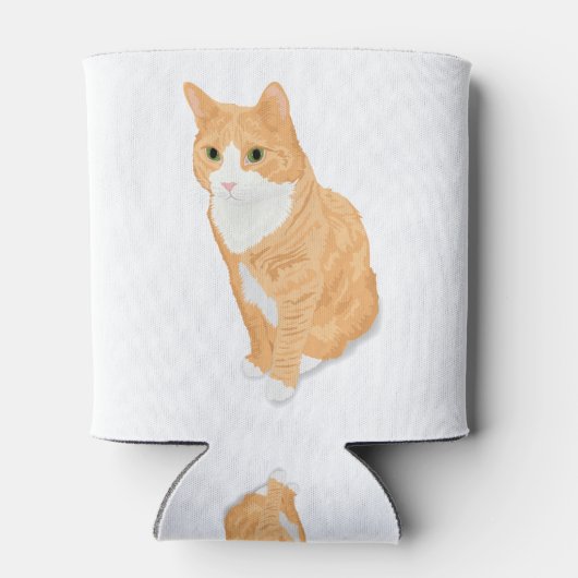 Rafraîchisseur Pour Canette Chat Tabby Orange (Dos)