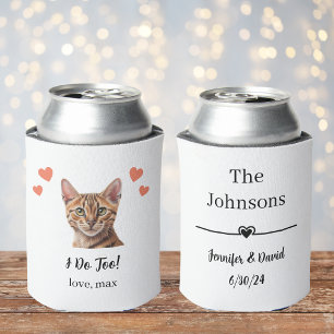Rafraîchisseur Pour Canette Chat Tigre Mariage Canette Rafraîchissante Faveur