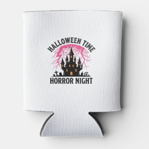Rafraîchisseur Pour Canette Château Hanté Nuit d'Horreur Halloween Vintage