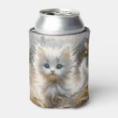 Rafraîchisseur Pour Canette Chaton blanc précieux (Can devant)