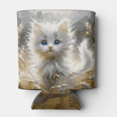 Rafraîchisseur Pour Canette Chaton blanc précieux (Dos)