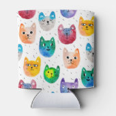 Rafraîchisseur Pour Canette Chats aquarelles et amis (Dos)