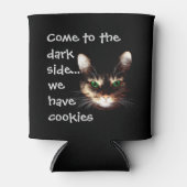 Rafraîchisseur Pour Canette Chats Badass - "Dark Side has Cookies" (Devant)