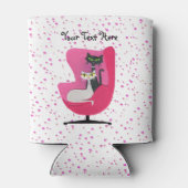 Rafraîchisseur Pour Canette Chats Blancs Blancs Blancs Blancs Pink Pois (Dos)