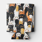 Rafraîchisseur Pour Canette Chats blancs oranges noirs (Dos)