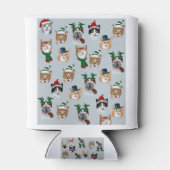 Rafraîchisseur Pour Canette Chats de Noël amusants, Chats Amusants Design (Dos)