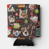 Rafraîchisseur Pour Canette Chats de Noël dans l'espace Galaxy Stars Vacances (Dos)