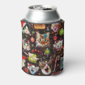 Rafraîchisseur Pour Canette Chats de Noël dans l'espace Galaxy Stars Vacances (Can Dos)