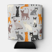 Rafraîchisseur Pour Canette Chats et Empreintes de pattes (Dos)