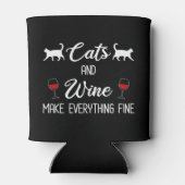 Rafraîchisseur Pour Canette Chats et vin rendent tout fin (Dos)