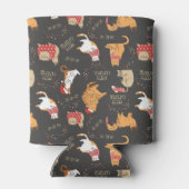 Rafraîchisseur Pour Canette Chats Festifs avec lumière Motif de Noël (Dos)