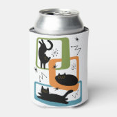 Rafraîchisseur Pour Canette Chats noirs du milieu du siècle (Can devant)
