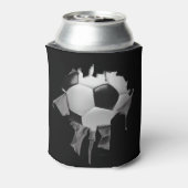 Rafraîchisseur Pour Canette Chauffeur noir de soccer déchiré (Can Dos)