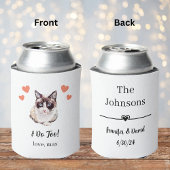 Rafraîchisseur Pour Canette Chaussure de neige Chat Animaux Mariage peut refro