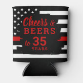 Rafraîchisseur Pour Canette Cheers Beers Personalized Firefighter Retirement (Devant)