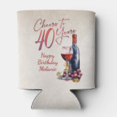 Rafraîchisseur Pour Canette Cheers Wine 40e anniversaire (Dos)