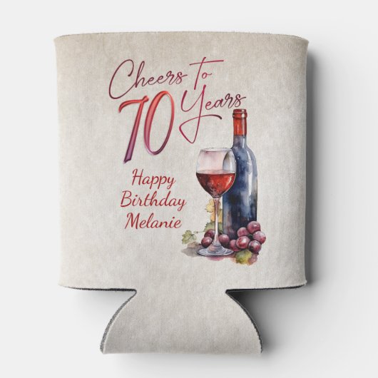 Rafraîchisseur Pour Canette Cheers Wine 70e anniversaire (Dos)