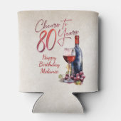 Rafraîchisseur Pour Canette Cheers Wine 80e anniversaire (Dos)