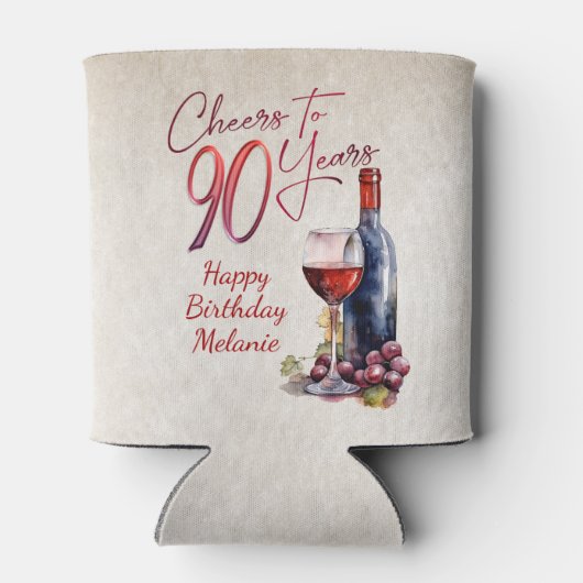 Rafraîchisseur Pour Canette Cheers Wine 90e anniversaire (Dos)