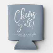 Rafraîchisseur Pour Canette Cheers Y'All Dusty Mariage bleu (Dos)