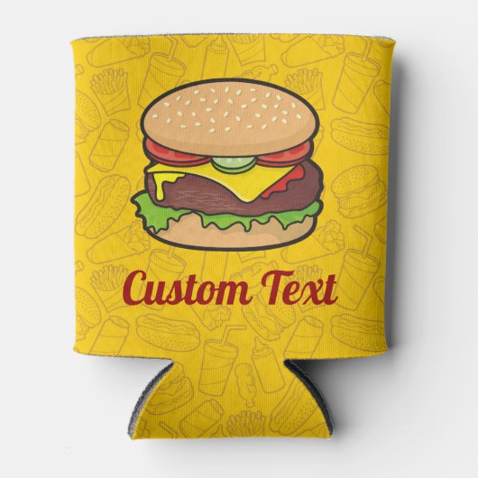 Rafraîchisseur Pour Canette Cheeseburger (Devant)