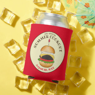 Rafraîchisseur Pour Canette Cheeseburger Hamburger Burger Pique-nique Barbecue