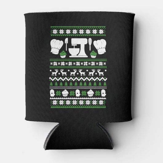 Rafraîchisseur Pour Canette Chef Christmas T Shirt (Devant)