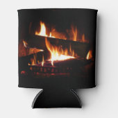 Rafraîchisseur Pour Canette Cheminée Chaleureuse Photographie de scène hiverna (Devant)