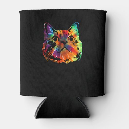 Rafraîchisseur Pour Canette Chemise de chat en teinture de tarte _ Teinture co (Devant)