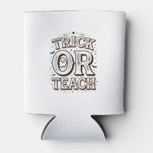 Rafraîchisseur Pour Canette Chemise de professeur Halloween Trick Or Teach vin