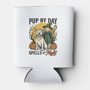 Rafraîchisseur Pour Canette Chemise de sorcière de chien d'Halloween Gravure v