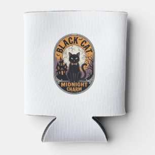Rafraîchisseur Pour Canette Chemise Halloween Chat Noir Vintage Charme de Minu