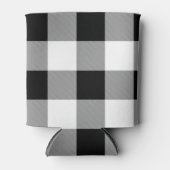 Rafraîchisseur Pour Canette Chèque de bison noir et blanc (Devant)