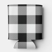 Rafraîchisseur Pour Canette Chèque de bison noir et blanc (Dos)