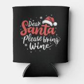Rafraîchisseur Pour Canette Cher Père Noël Apportez Du Vin Noël Boire (Devant)