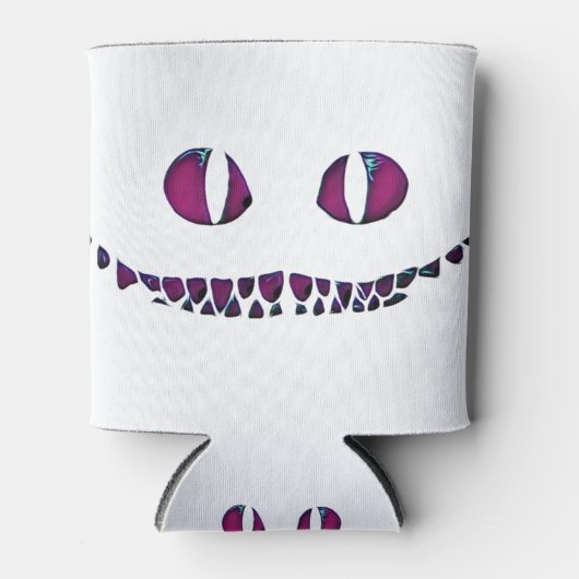 Rafraîchisseur Pour Canette Chester chat visage fumée grise Alice au pays des  (Devant)