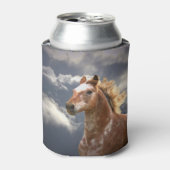 Rafraîchisseur Pour Canette Cheval Appaloosa courant dans les nuages (Can devant)