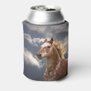 Rafraîchisseur Pour Canette Cheval Appaloosa courant dans les nuages