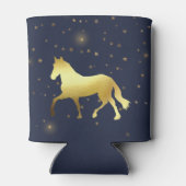 Rafraîchisseur Pour Canette cheval d'or étoiles équestre Monogramme (Dos)