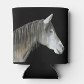 Rafraîchisseur Pour Canette Cheval gris (Dos)