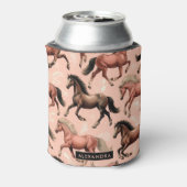 Rafraîchisseur Pour Canette Cheval mignon rose sans joint (Can Dos)