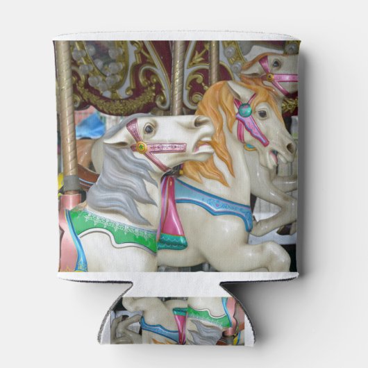 Rafraîchisseur Pour Canette Chevaux de carrousel colorés (Dos)